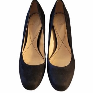 ISOLA -ELAINE BLACK SUEDE PUMPS